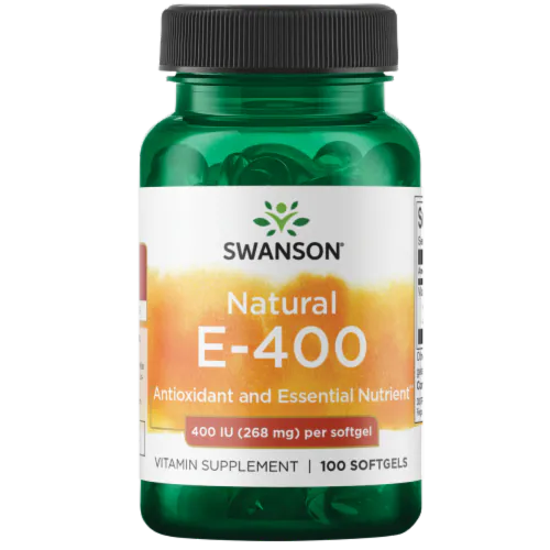 Swanson 天然維生素 E 400國際單位軟膠囊 100粒