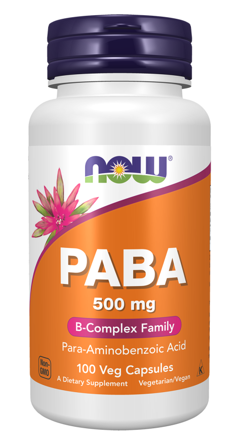 現在販售 PABA 500 毫克素食膠囊 100 片裝