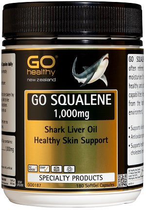 Go Squalene 1000毫克鯊魚肝油膠囊 180粒
