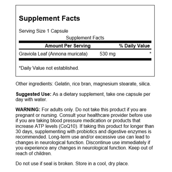 Swanson – Graviola 530mg 60C