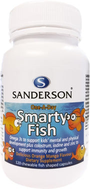 Sanderson Smarty 魚油 Omega 3 加初乳碘鋅膠囊 120粒