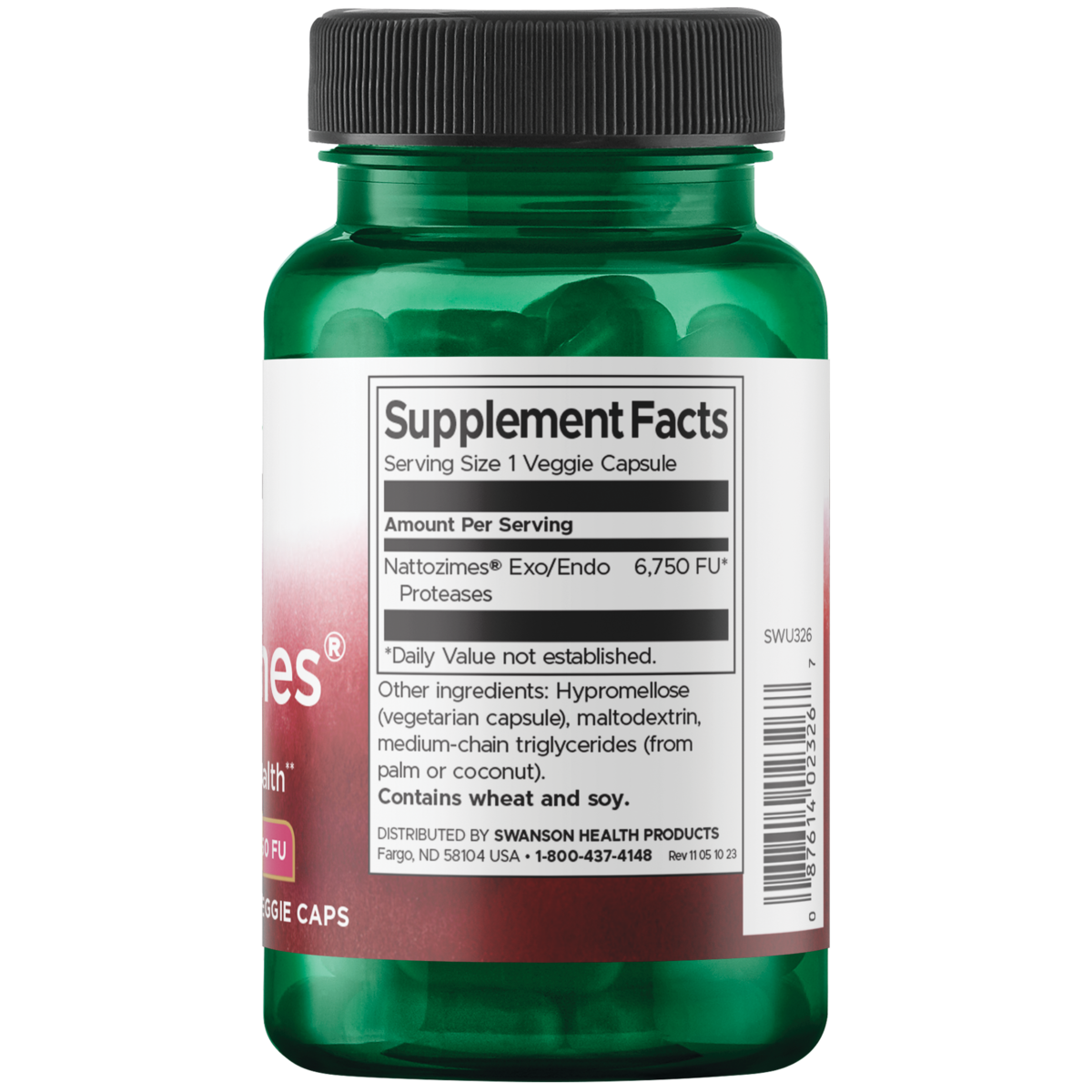 Swanson 納豆酶 195毫克素食膠囊 60粒