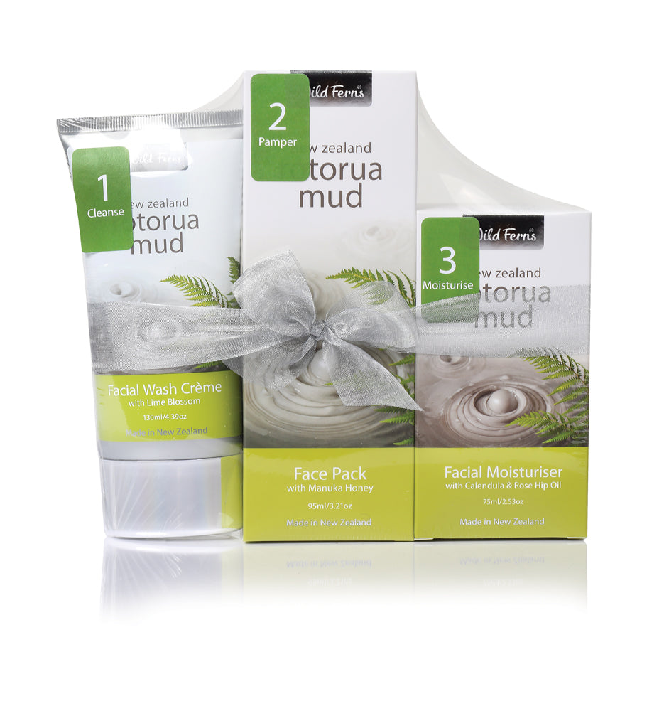Wild Ferns Rotorua Mud Face Care Set