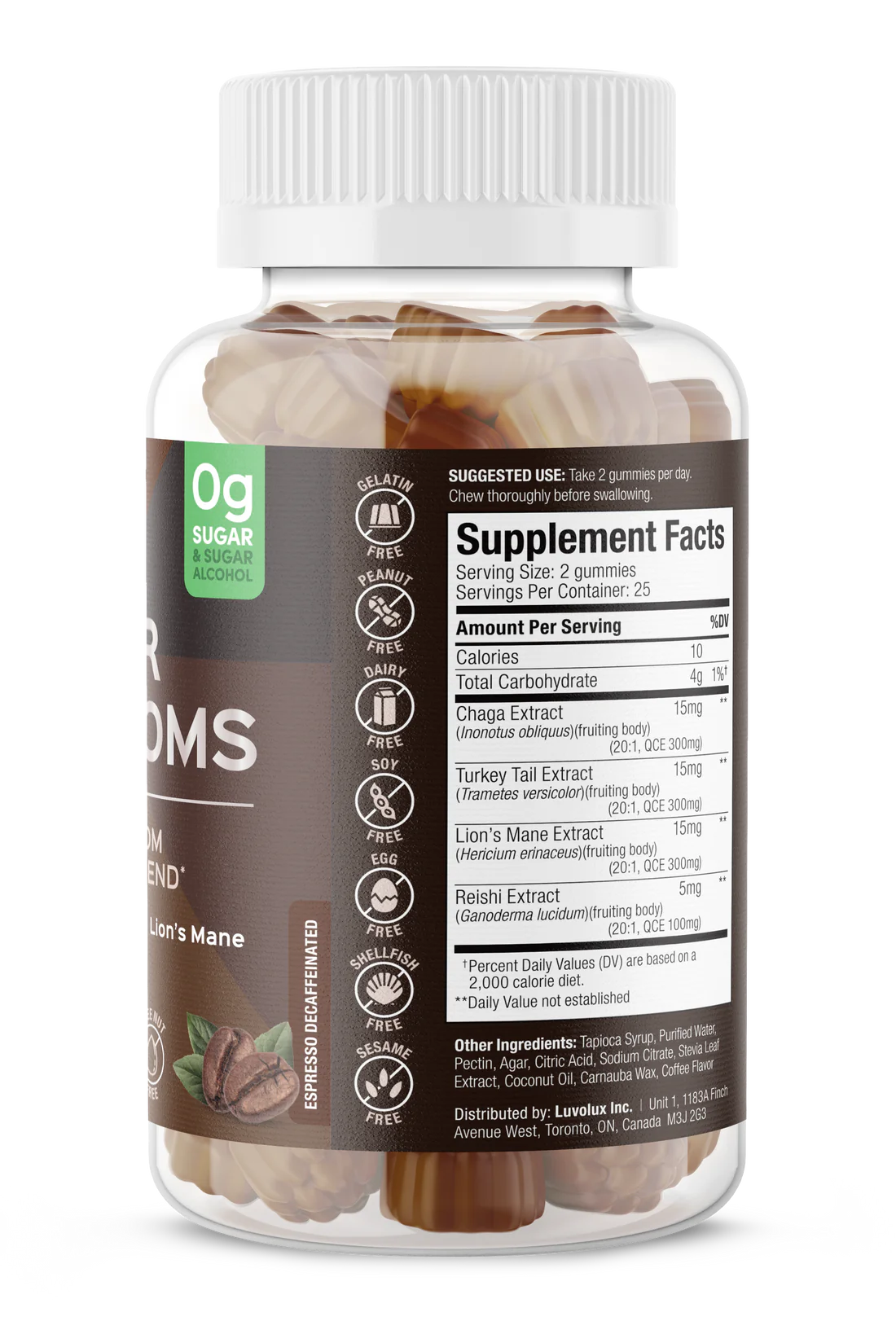 Suku 維生素超級蘑菇軟糖 50粒