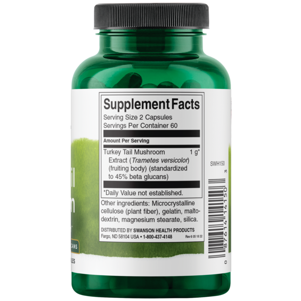 斯旺森雲芝蘑菇膠囊 120粒