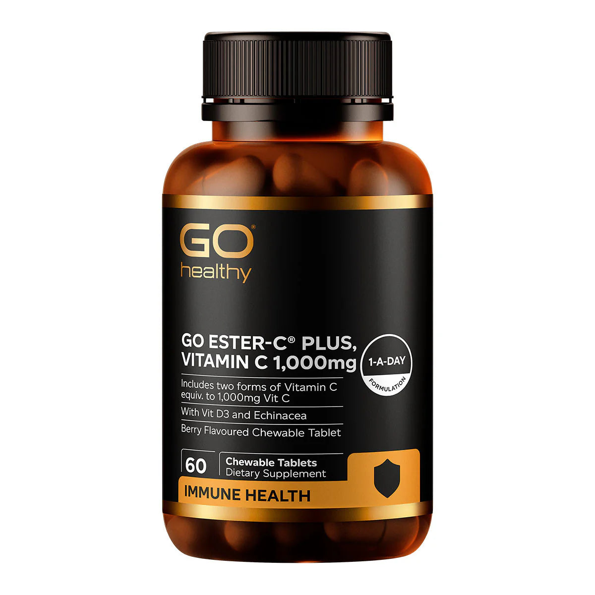 Go Healthy Ester-C Plus, Vitamin C 1000mg (Chewable)