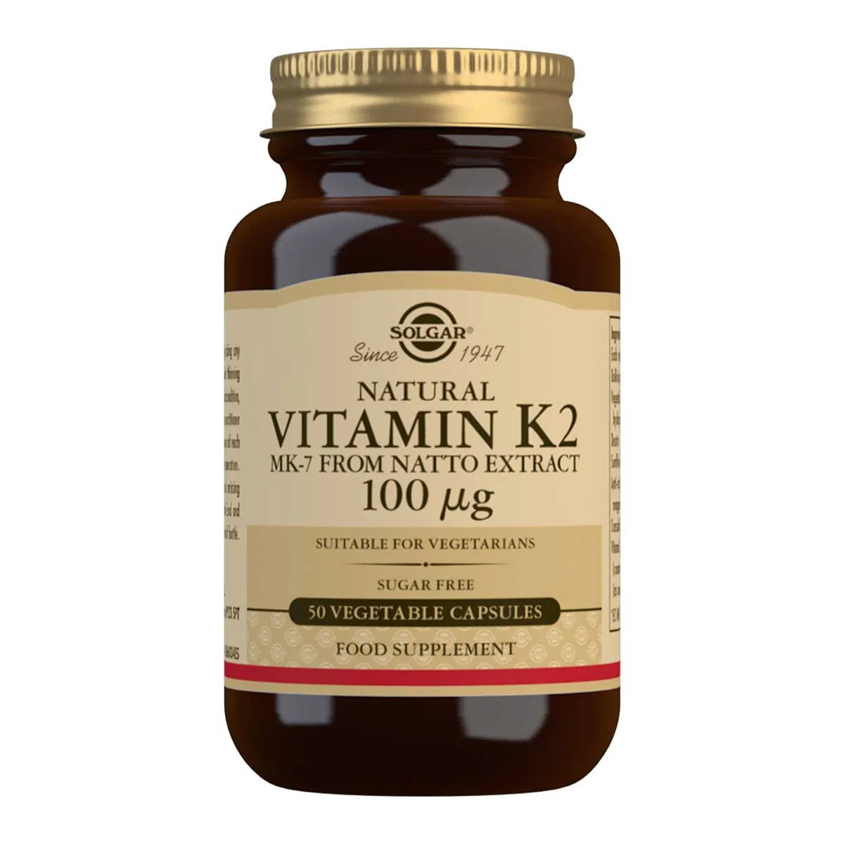 Solgar Natural Vitamin K2 MK-7 From Natto Extract