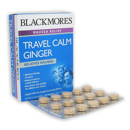 Blackmores Travel Calm Ginger Tablets