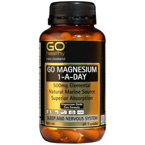 Go Magnesium 每日1粒500毫克素食膠囊