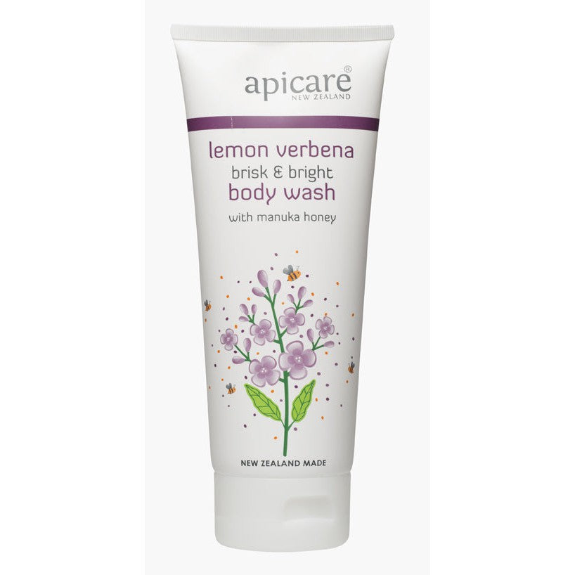 Apicare Lemon Verbena Bright and Brisk Body Wash with Manuka Honey 200g