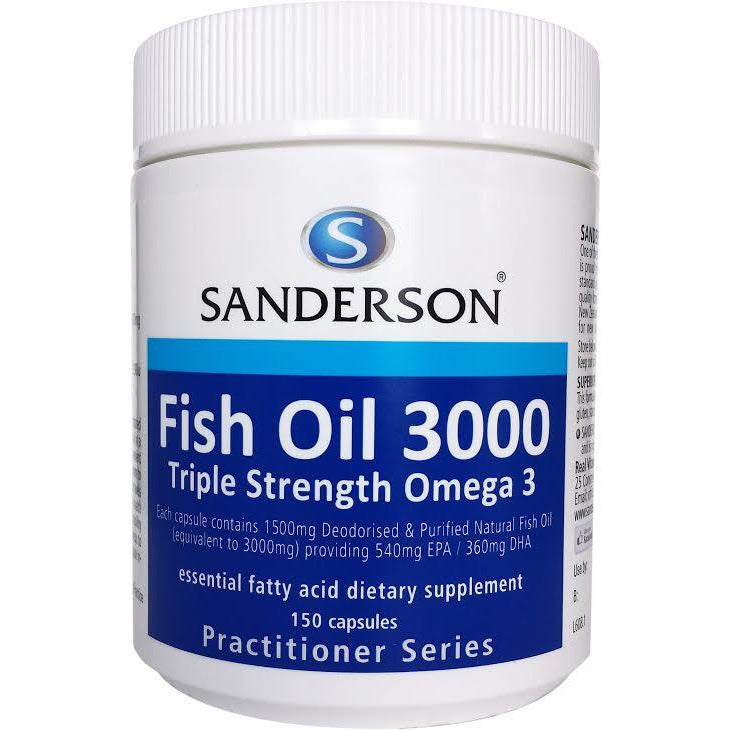 Sanderson Fish Oil 3000 Capsules 150
