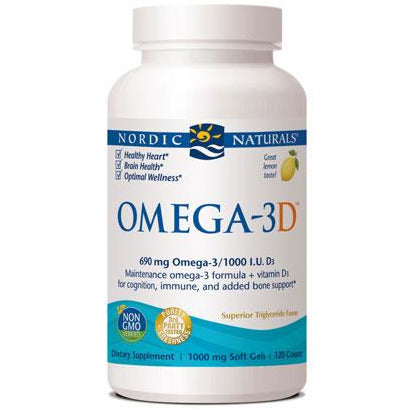 Nordic Naturals Omega 3D - 檸檬口味 - 60粒膠囊