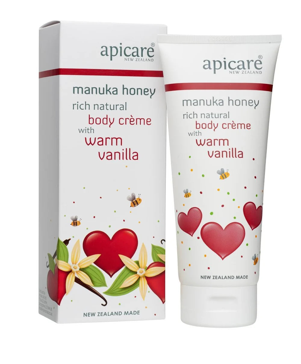 Apicare 麥盧卡蜂蜜身體乳（含暖香草）200克