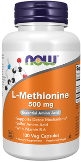 Now L-Methionine 500 mg Veg Capsules 100