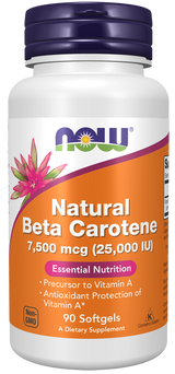 Now Beta-carotene 25,000 IU Softgels 90