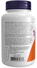 Now Beta-Sitosterol Plant Sterol Softgels 90
