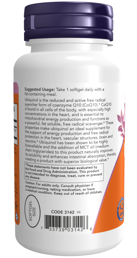 現推出輔酶Q10（Ubiquinol）100毫克軟膠囊，60粒裝