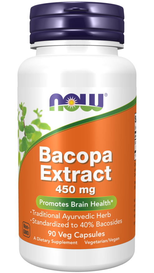 現推出 Bacopa 萃取物 450 毫克素食膠囊 90 片裝