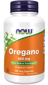 Now Oregano 450 mg Veg Capsules 100