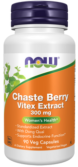 Now Chaste Berry Vitex Extract 300 mg Veg Capsules 90