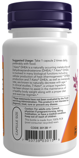 Now 7-KETO® 100 mg Veg Capsules 60