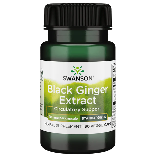 Swanson Black Ginger Extract VCaps 100mg 30