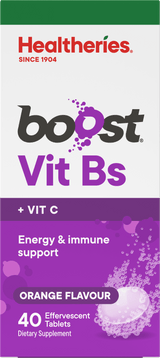 Healtheries Boost Effervescent Vit Bs Orange