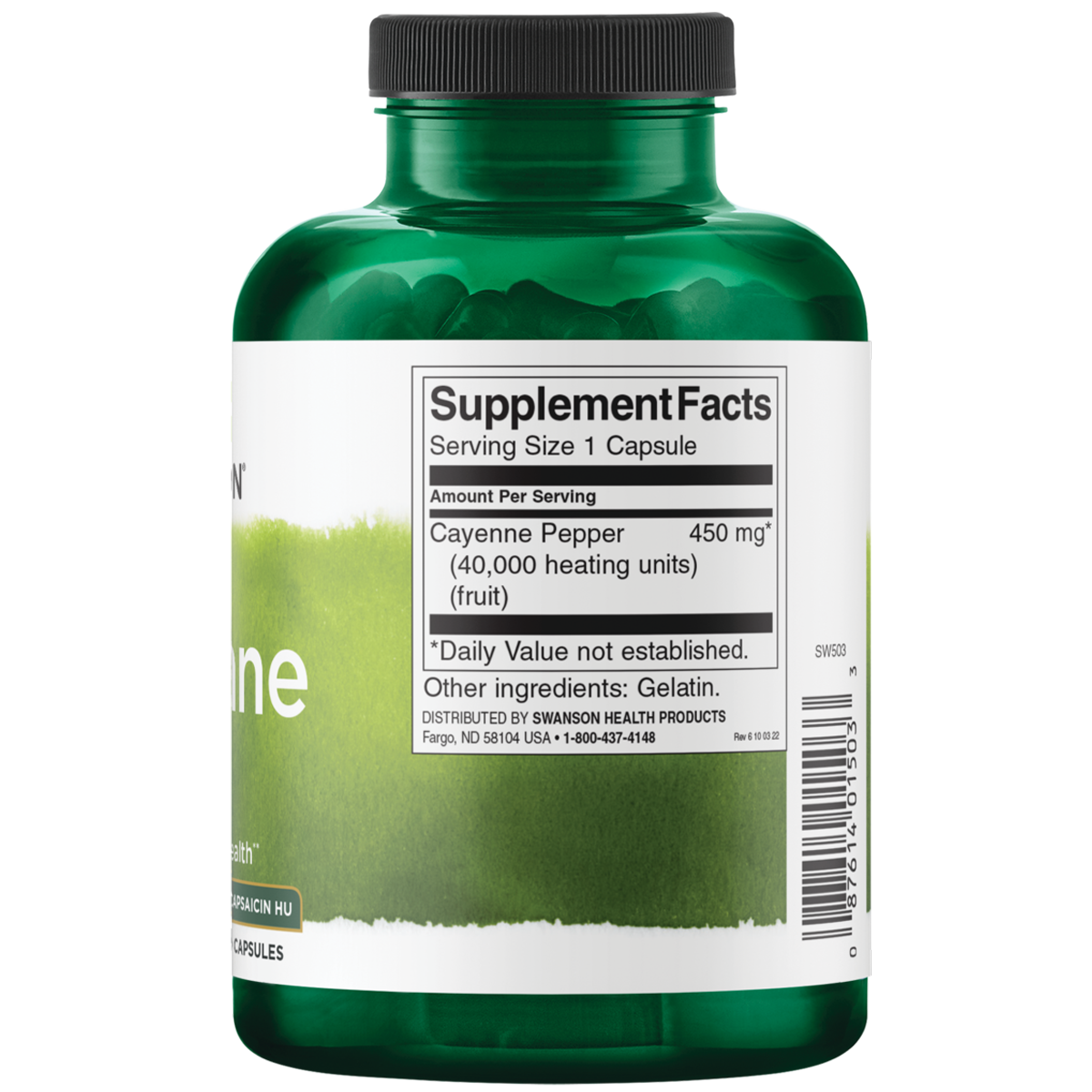 Swanson 辣椒膠囊 450毫克 300粒