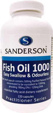 Sanderson 魚油 180EPA/120DHA 1000 粒 220
