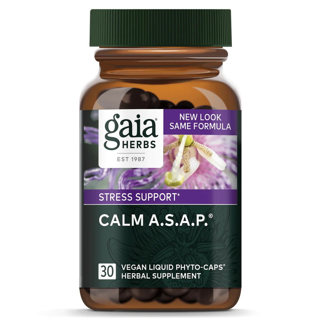 Gaia Herbs Calm ASAP 30粒純素液體植物膠囊