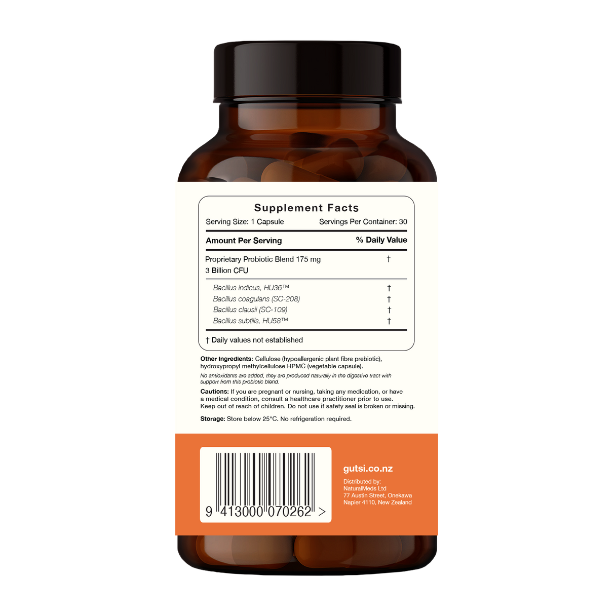 Gutsi SporeBiotic Vegecaps 30 