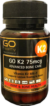 Go Healthy Go K2  Bone Care VegeCaps 30