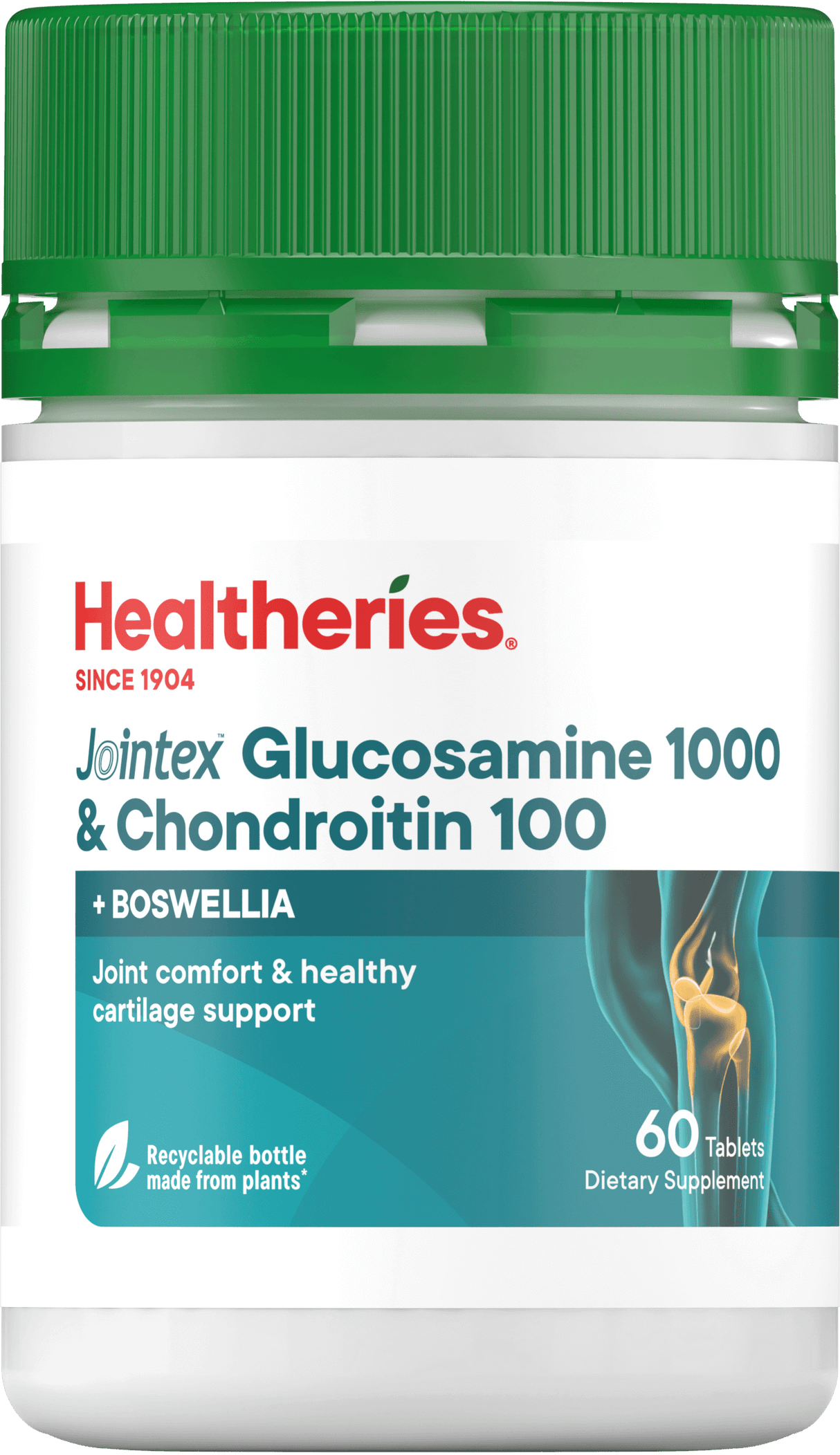 Healtheries Jointex Plus 葡萄糖胺 1000 和軟骨素 100