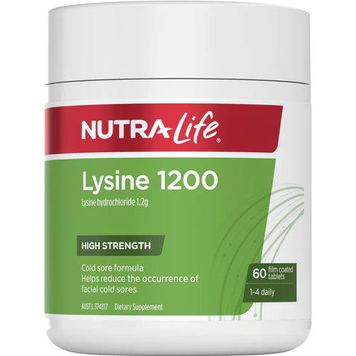 Nutralife Lysine 1200mg Tabs 60