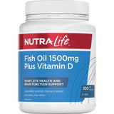 Nutralife 魚油 1500 毫克 + 維生素 D
