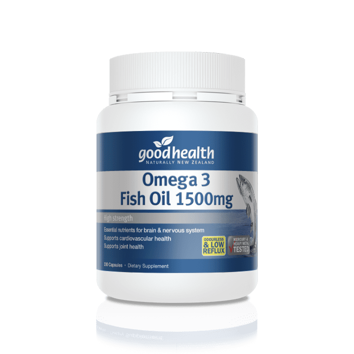 Good Health Omega 3 Fish Oil 1500mg Capsules