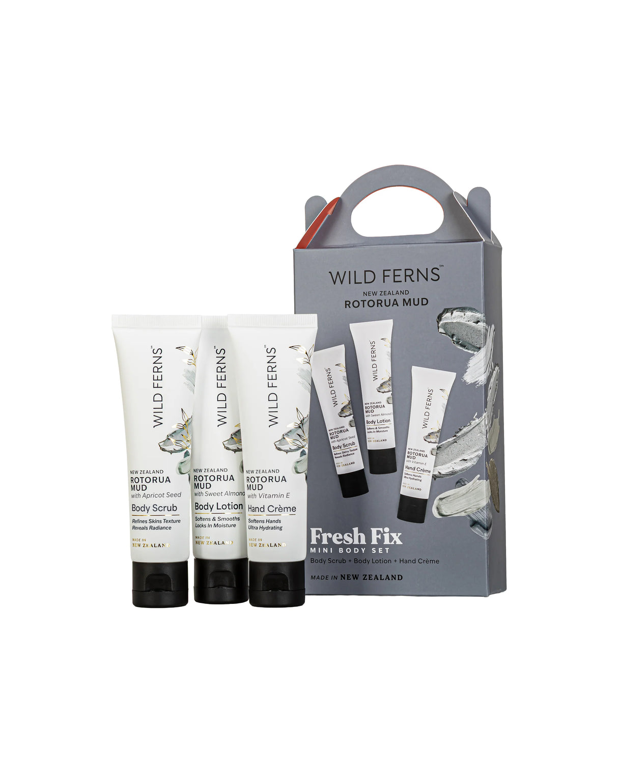 Wild Ferns Rotorua Mud Fresh Fix Mini Body Set