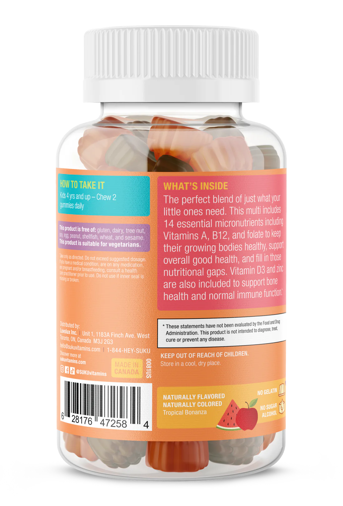 Suku 維生素兒童複合維生素軟糖 60粒