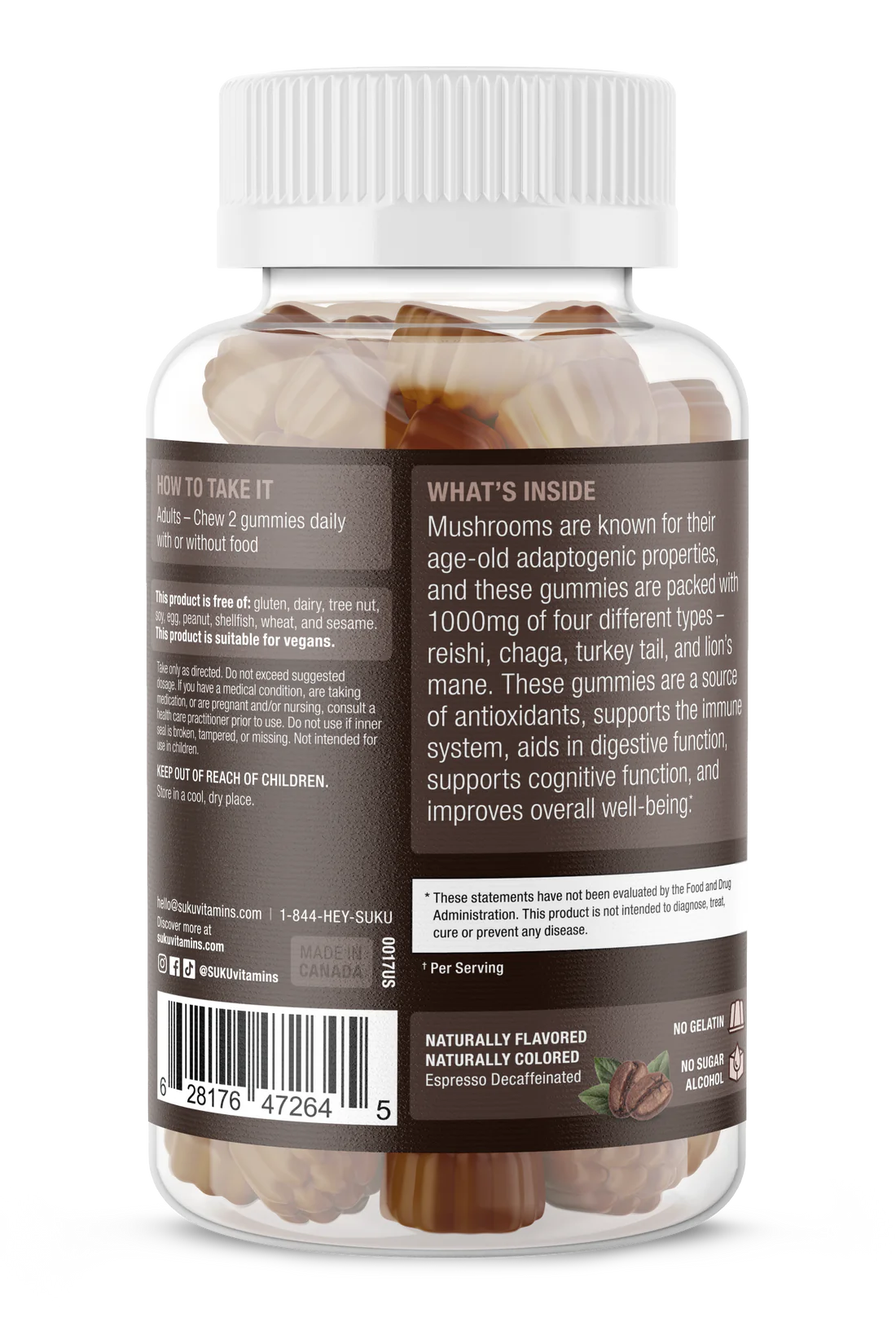 Suku 維生素超級蘑菇軟糖 50粒