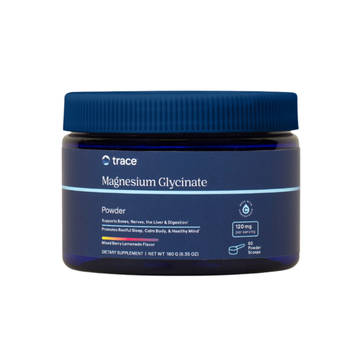Trace Minerals Magnesium Glycinate Powder (Mixed Berry Lemonade)