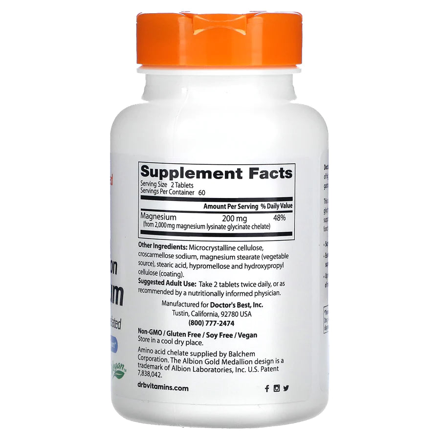 Doctor's Best 高吸收鎂片 120 片
