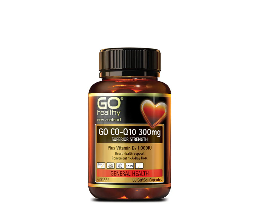 Go Co-Q10 + 維生素 D3 300mg 膠囊 60粒