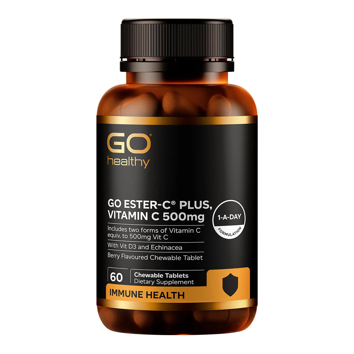 Go Healthy Ester-C Plus, Vitamin C 500mg (Chewable)