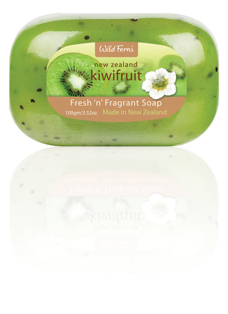 野生蕨類奇異果清新香皂 100克