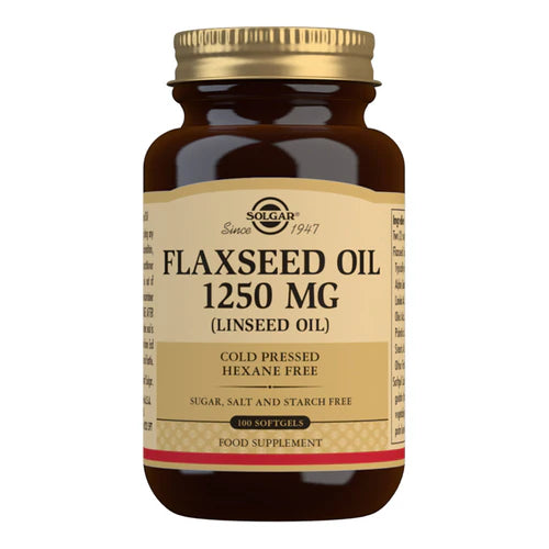 Solgar Cold Pressed Flaxseed Oil 1250mg Softgels 100