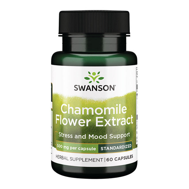 Swanson Chamomile Flower Extract Capsules 500mg 60