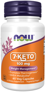 Now 7-KETO® 100 mg Veg Capsules 60