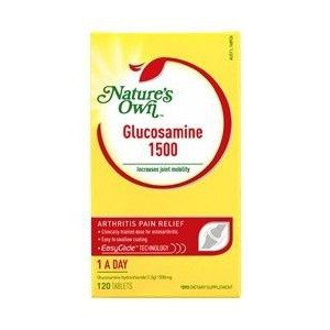 Nature's Own 葡萄糖胺 1500 毫克，採用易吞服技術，50 片裝