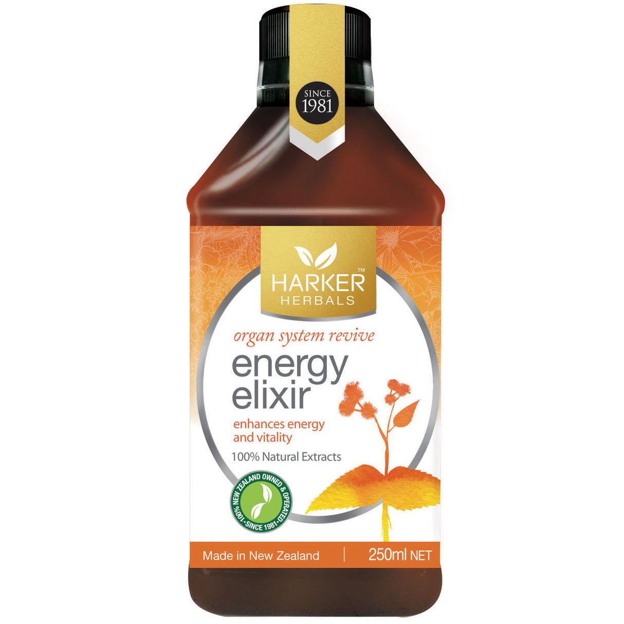 Harker Herbals Energy Elixir 250ml (previously Organ System Revive)