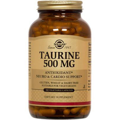 Solgar 牛磺酸 500 毫克 植物膠囊 50 粒
